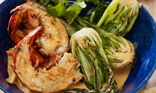Thai Curry with Grilled Maine Lobster Tails