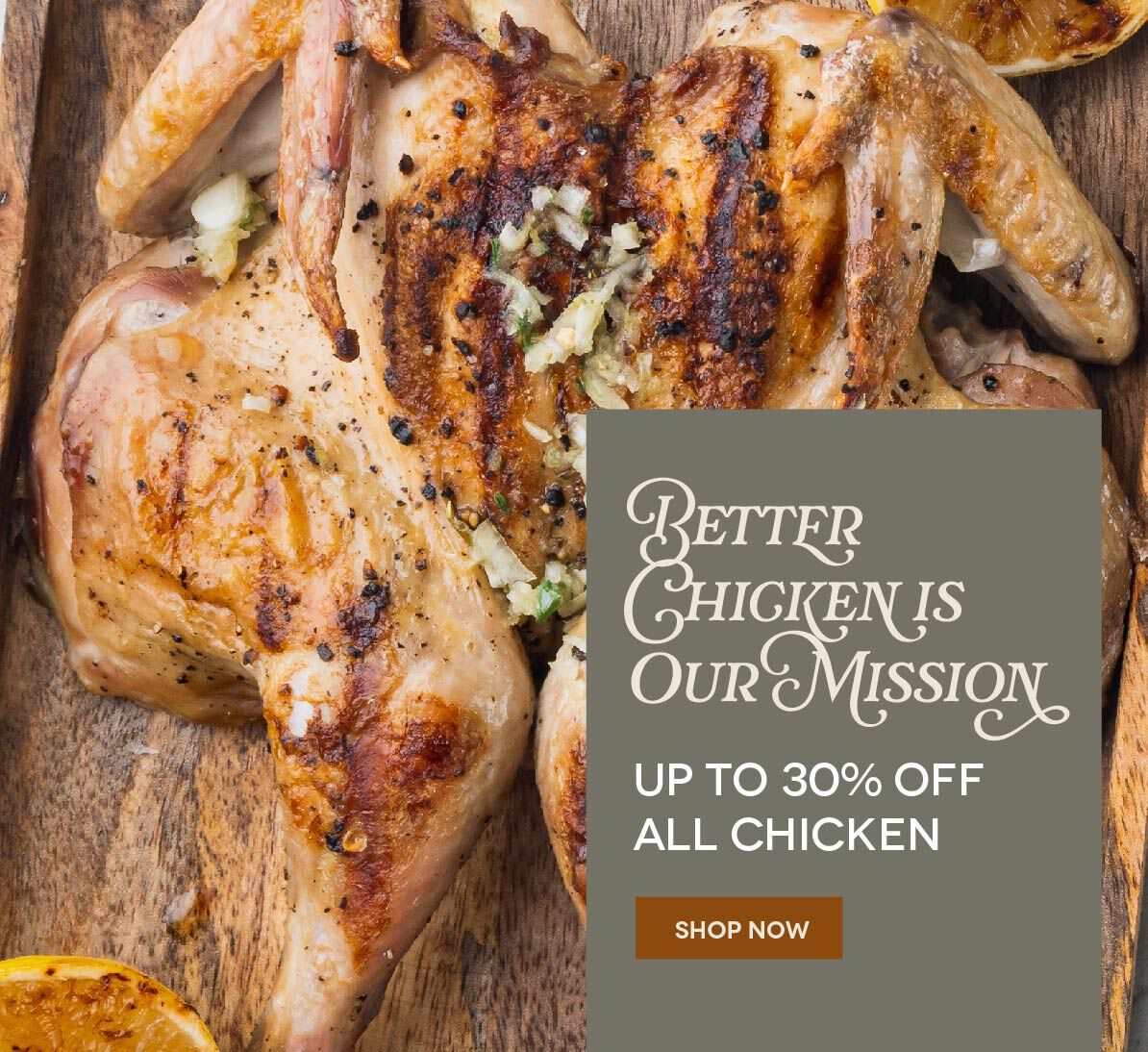 Up to 30% OFF All Chicken