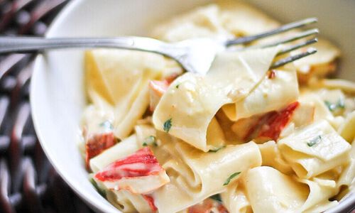 Lobster Pappardelle with Cream Sauce