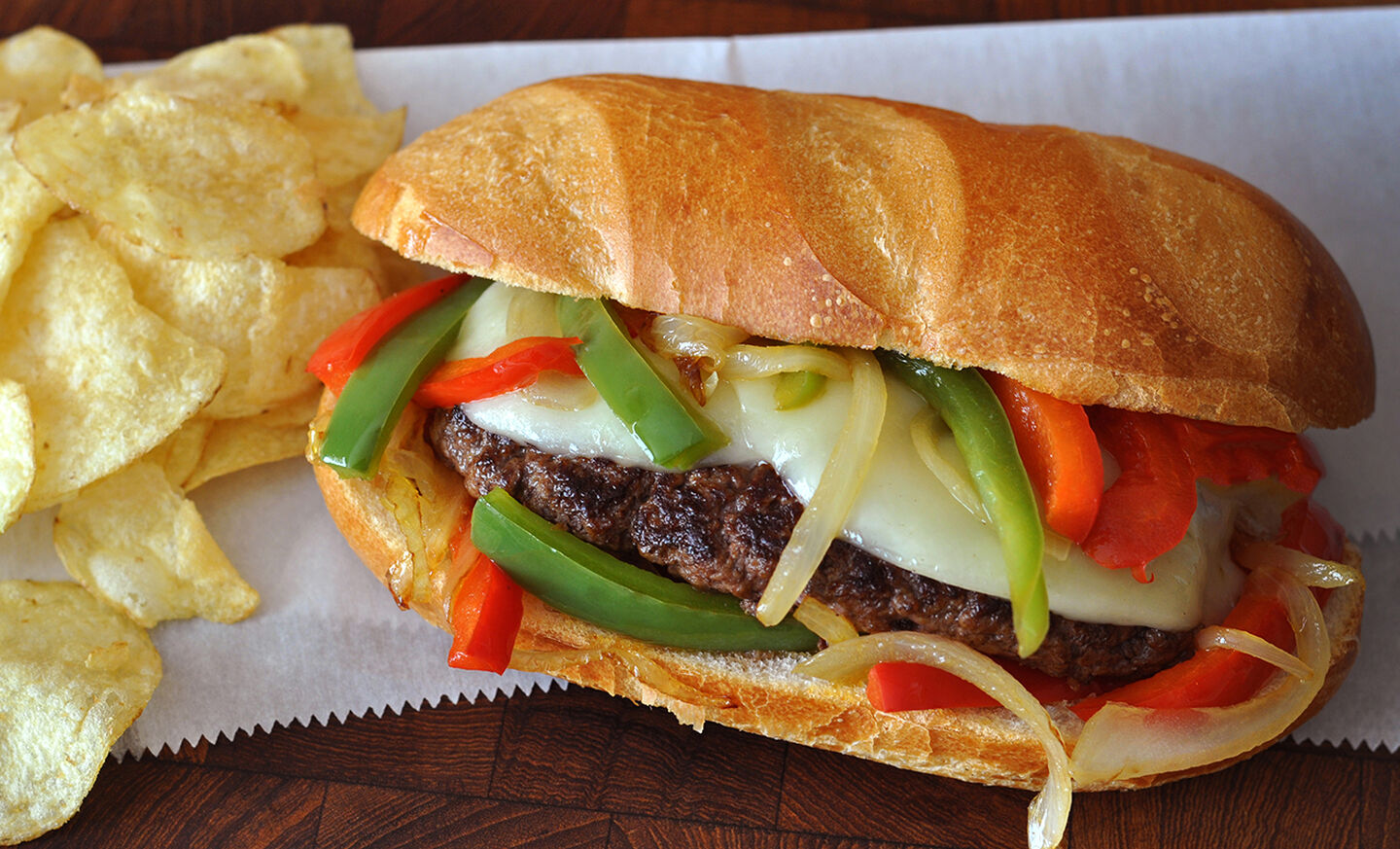 Philly Cheese Steak Burgers Recipe