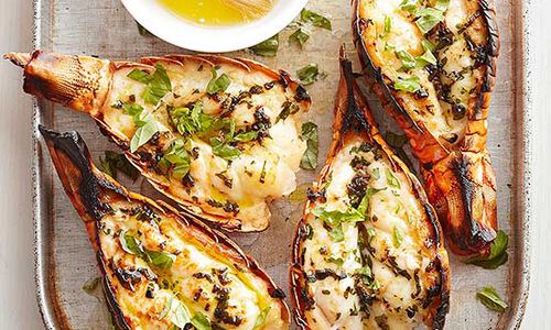 Broiled Lobster Tails with Garlic-Chili Butter