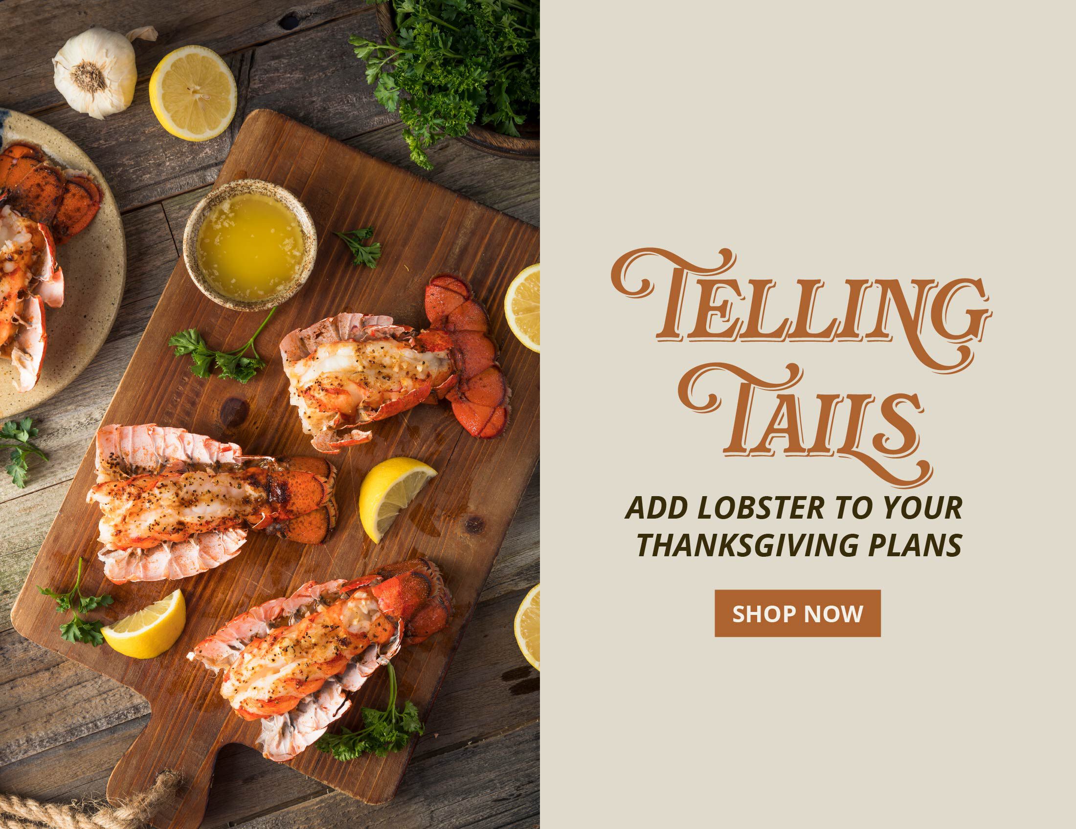 Order Lobster Tails for Thanksgiving