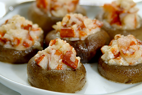 Lobster Stuffed Mushrooms