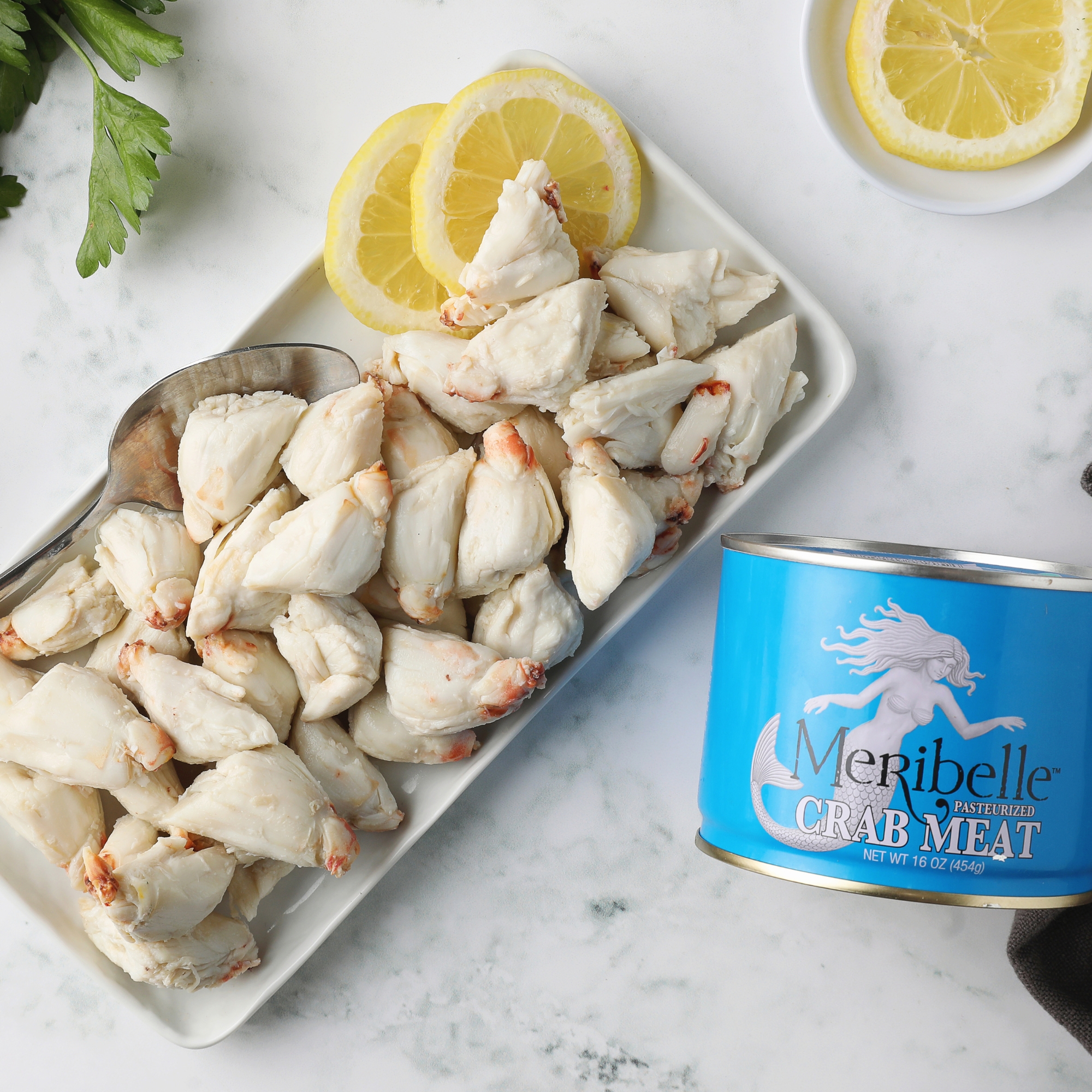 Image of For lighter fare in the summer heat, try our Mirabelle colossal crab meat.